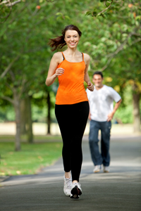 woman running